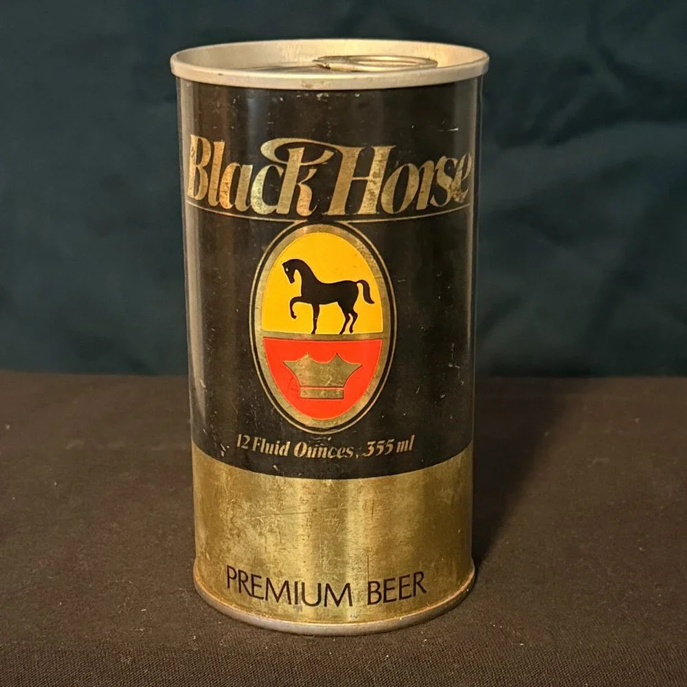 Black Horse Premium Ale Vintage beer can